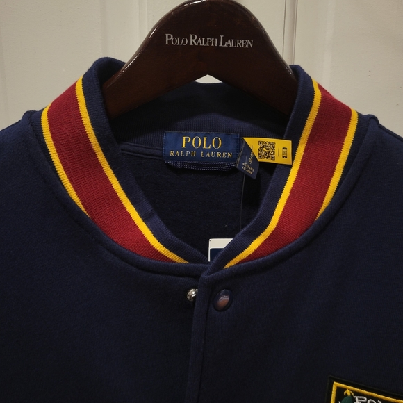 Polo ralph lauren Uni Crest Men baseball Jacket NWT - Picture 3 of 8